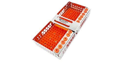 Surgical Utility Cassette  Holds 4 Hand Instruments with Bur Holder