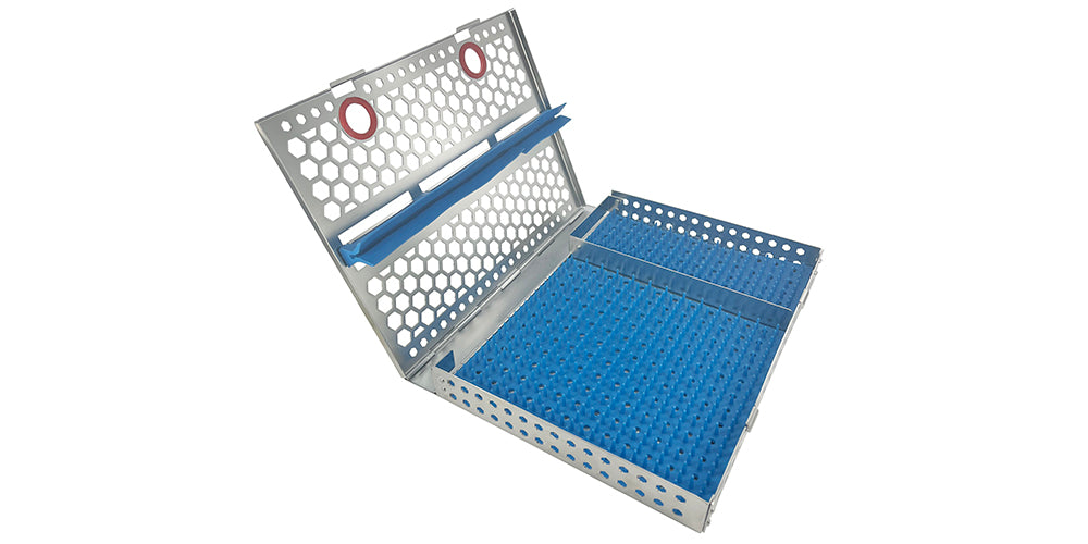 Surgical Cassette with Rack & Partition - Holds 15+ Instruments