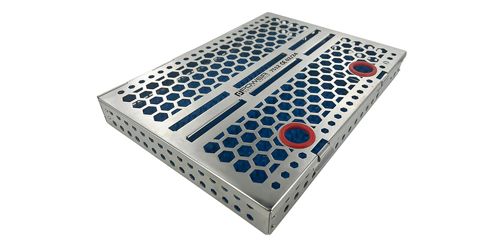 Surgical Cassette with Rack & Partition - Holds 15+ Instruments