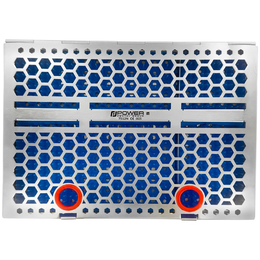 Surgical Cassette with Rack & Partition – Holds 15+ Instruments | Power Dental Group