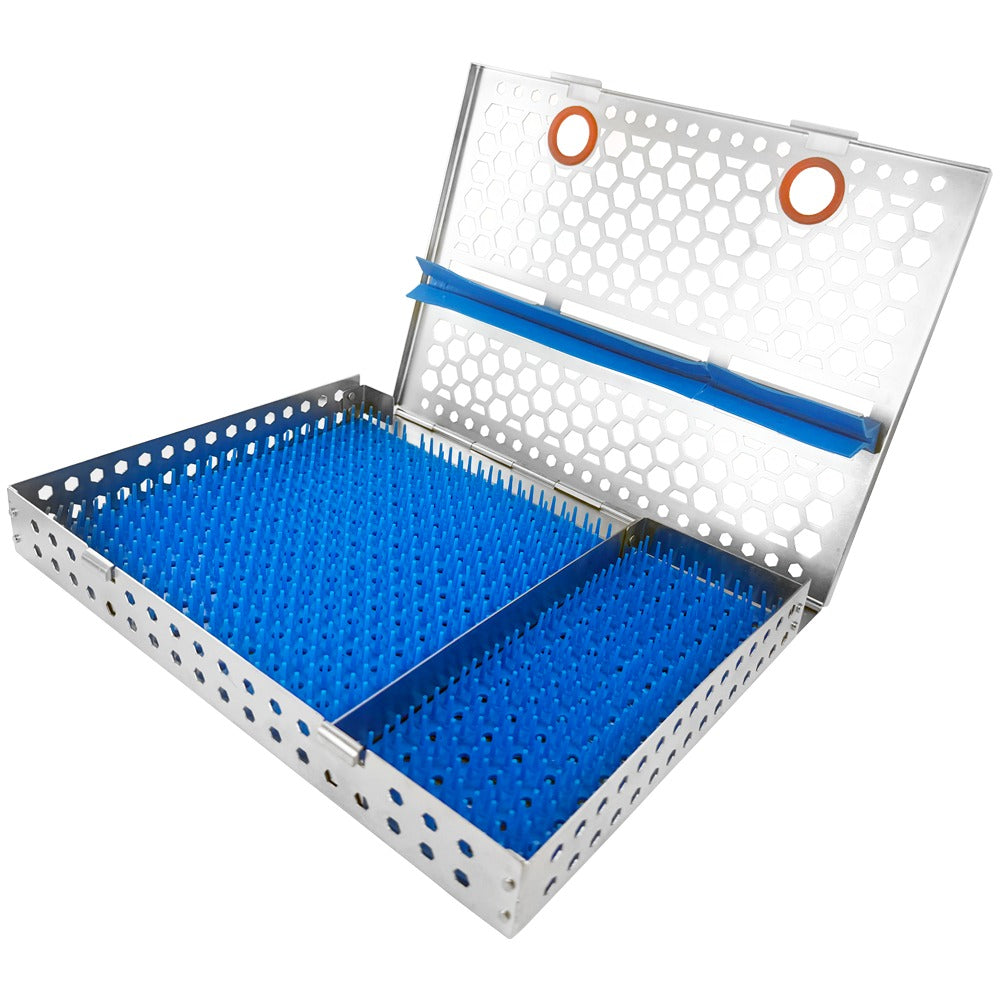 Surgical Cassette with Rack & Partition – Holds 15+ Instruments | Power Dental Group