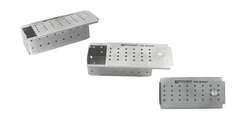 CASSETTES UTILITY PARTS BOX 80x30x25Hx0.7t, STAINLESS STEEL, FOR ULTRASONIC