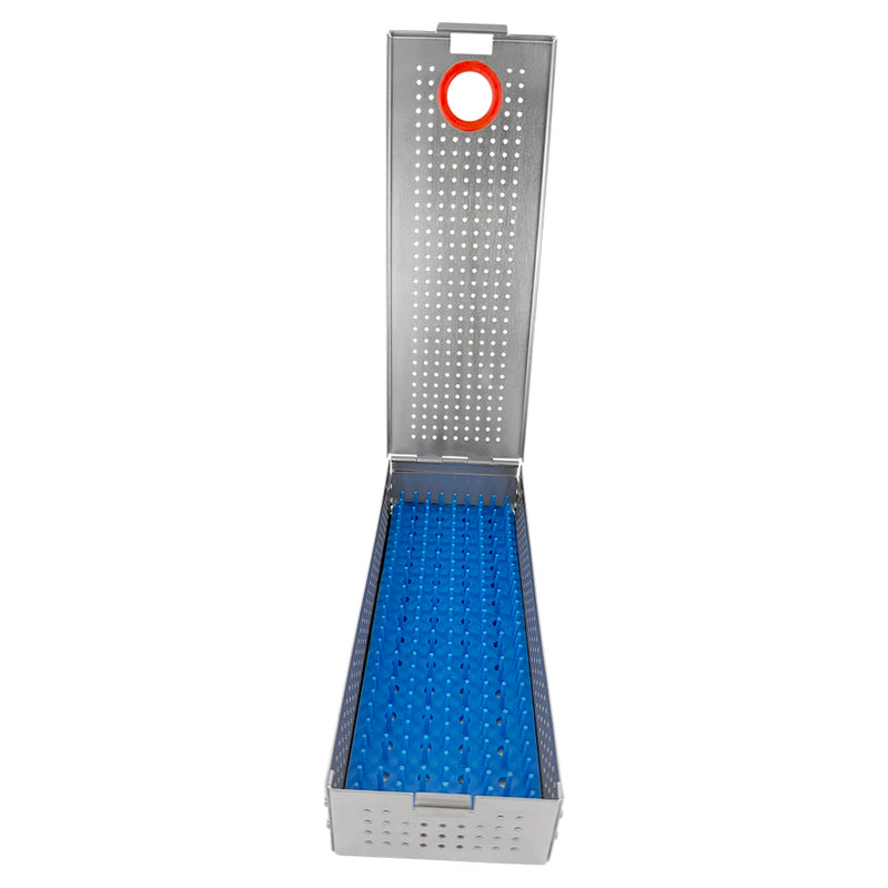 Power Utility Cassette – Holds 5 Instruments, 8.3 × 3.0 × 1.6 in (210 × 75 × 40 mm)