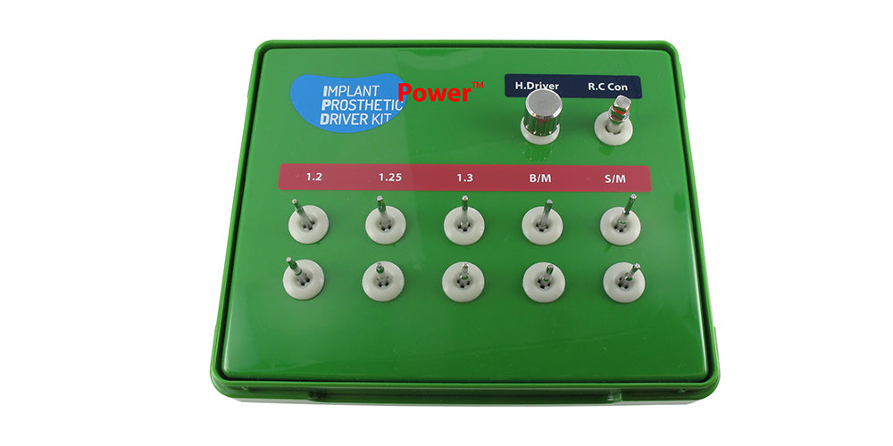 POWER PROSTHETIC UNIVERSAL DRIVER KIT
1.2mm : Ankylos,Neobiotech, Dio, Hiossen/Ostem, Mega