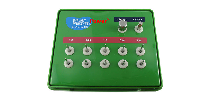 POWER PROSTHETIC UNIVERSAL DRIVER KIT
1.2mm : Ankylos,Neobiotech, Dio, Hiossen/Ostem, Mega