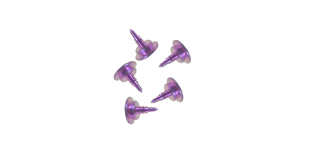 Bone Tack  Titanium, 3 mm, Purple, with Removal Thread (5 Pieces)