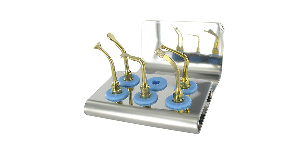 SINUS BONE SURGERY TIP SET OF 5 WITH CASSETTE CODE:8120S / MECTRON COMPATIBLE AND SURGIMAS