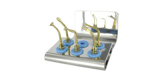SINUS BONE SURGERY TIP SET OF 5 WITH CASSETTE CODE:8120S / MECTRON COMPATIBLE AND SURGIMAS