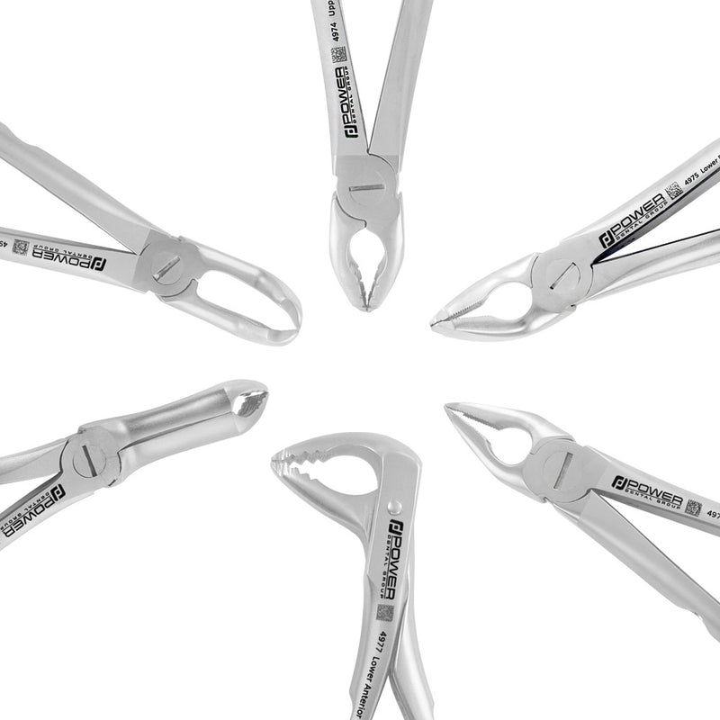 Atraumatic Extraction Forceps Kit – Set of 6 | Power Dental Group