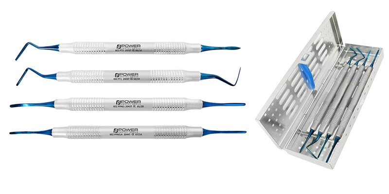 PERIOTOME SET (5 PCS) CODE: 9014 / BPT
1923T PERIOTOME PT2 BLUE COLOR COATED TIPS 1924T PE