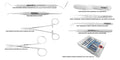 Kit de base pour chirurgie implantaire – Ensemble de 8 instruments avec cassette