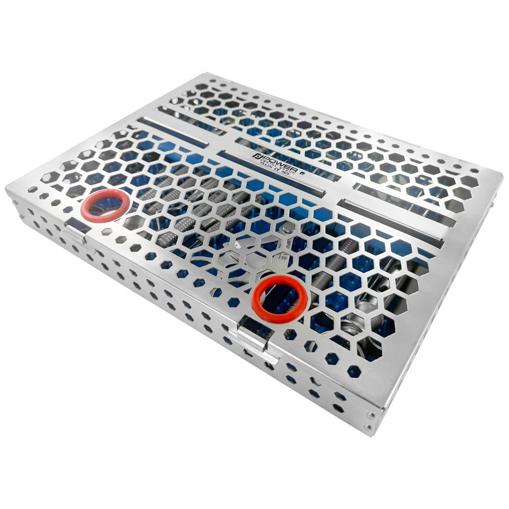 Kit de elementos esenciales para cirugía de implantes: juego de 18 con casete