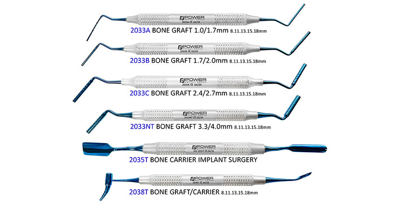 BONE GRAFT/ PACKER SET CODE:9032-BBG (6pcs)2033A BONE GRAFT PACKER 1.0/1.4 8-11-13-15-18