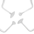 Micro-serrated working ends of soft tissue expanders for periosteum release