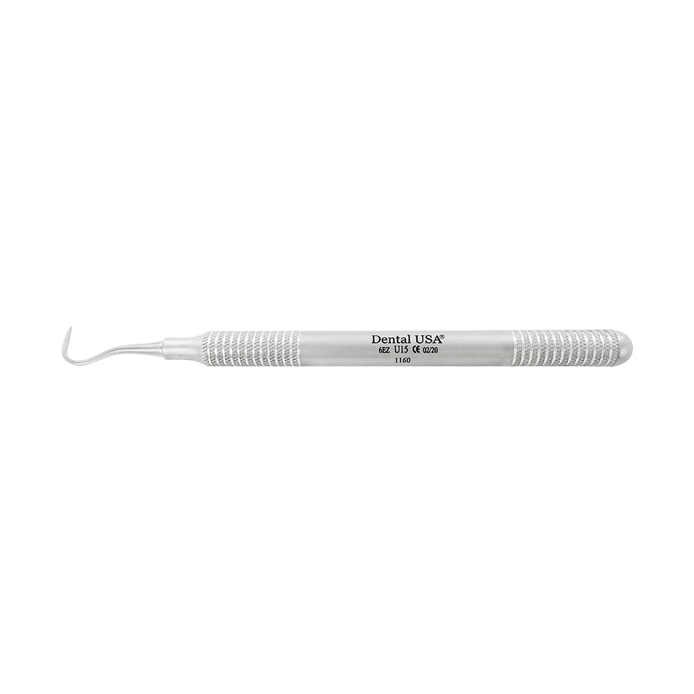 Horizontal full-length view of single-ended U15 Towner anterior sickle scaler, SKU 1160