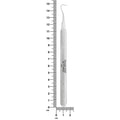 U15 Towner single-ended sickle scaler shown beside a ruler for length reference, SKU 1160