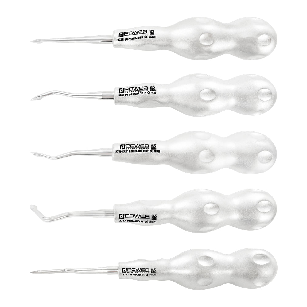Bernard Spade Elevator Kit – Set of 5 main image with five Bernard patterns on white background