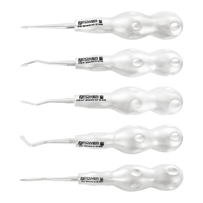 Bernard Spade Elevator Kit – Set of 5 main image with five Bernard patterns on white background