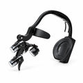 BiLumix 2.5× FLEX loupe BLUM-2A shown in a second mounted view with adjustable optics; headlamp sold separately