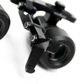 Detailed view of the BiLumix BLUM-3A FLEX 4.0× loupe optical housings and adjustment hardware