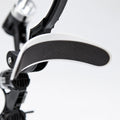 Close-up of the BiLumix forehead plate with removable forehead cushion attached