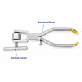 Bone Morselizer / Crusher with 16 mm Plates – adjustment mechanism and handle view