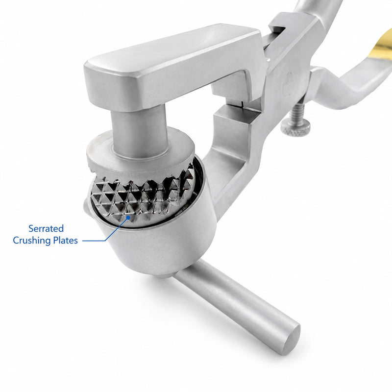 Close-up of Bone Morselizer / Crusher 16 mm crushing plates