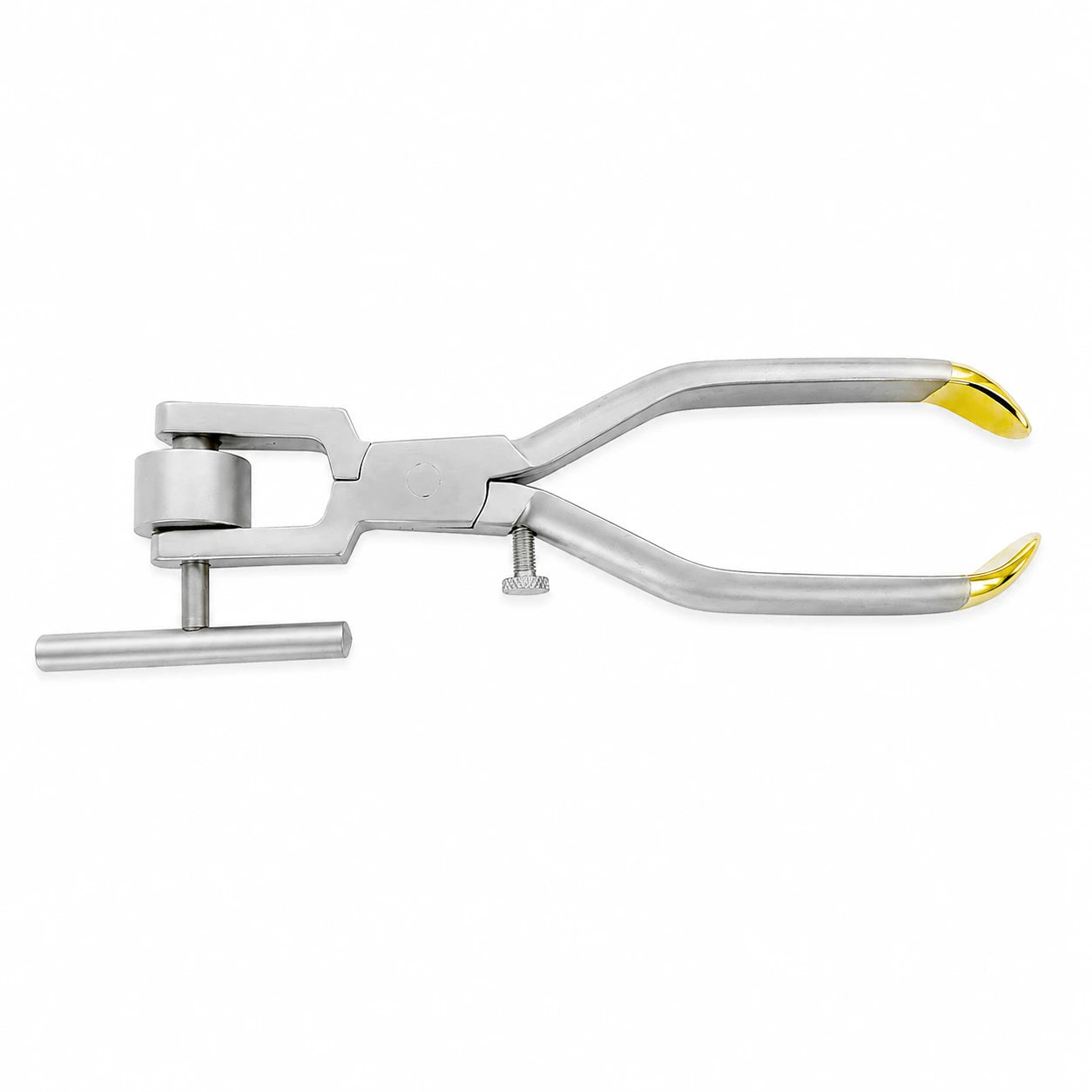 Bone Morselizer / Crusher with 16 mm Plates – side view with gold-plated handles