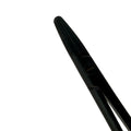 Macro view of tungsten carbide needle-gripping surfaces on Castroviejo holder 5513B