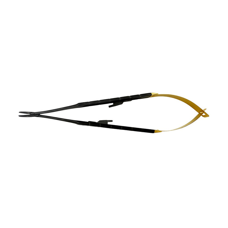 Alternate product photograph of Castroviejo curved Black Edition 18 cm holder