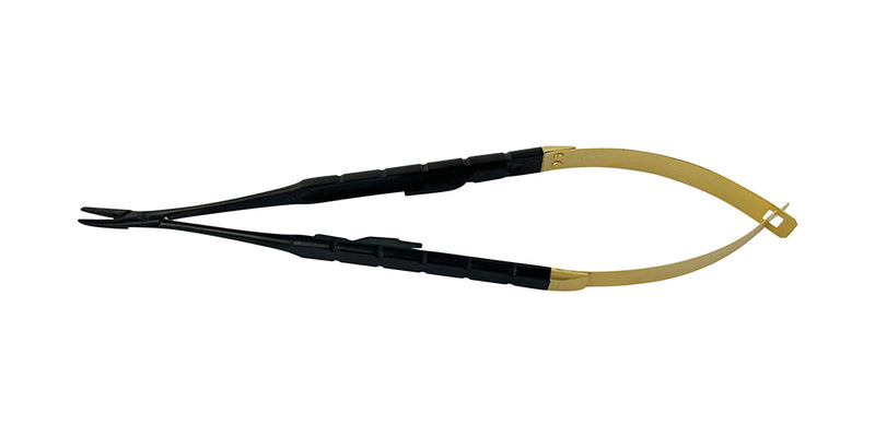 Additional product view of curved Black Edition Castroviejo needle holder