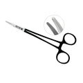 Crile-Wood curved needle holder, Black Edition, 15 cm, tungsten carbide gripping jaws, SKU 5506B