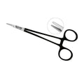 Crile-Wood straight needle holder, 15 cm, Black Edition with tungsten carbide gripping jaws, SKU 5505B