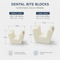 Dental Bite Blocks dimensions for Medium Child and Large Adult mouth props