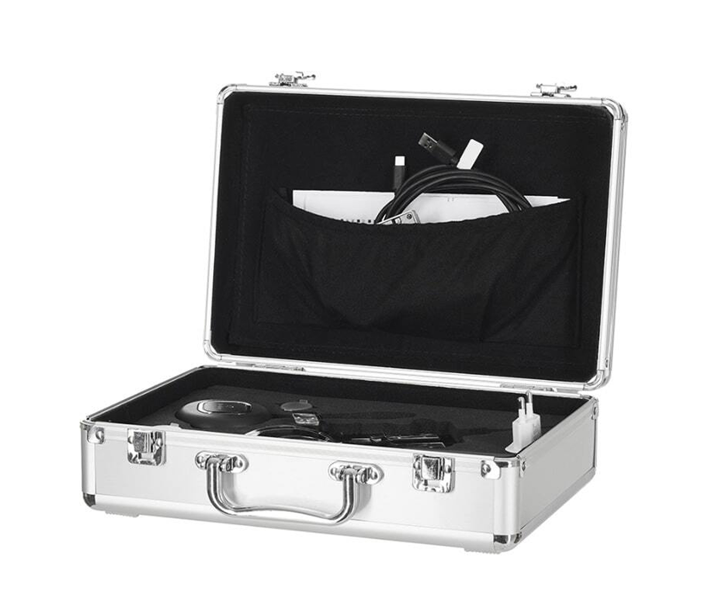 Complete Dr. Kim 4K headlamp camera system kit with camera head, receiver, battery, cables, and foot pedal