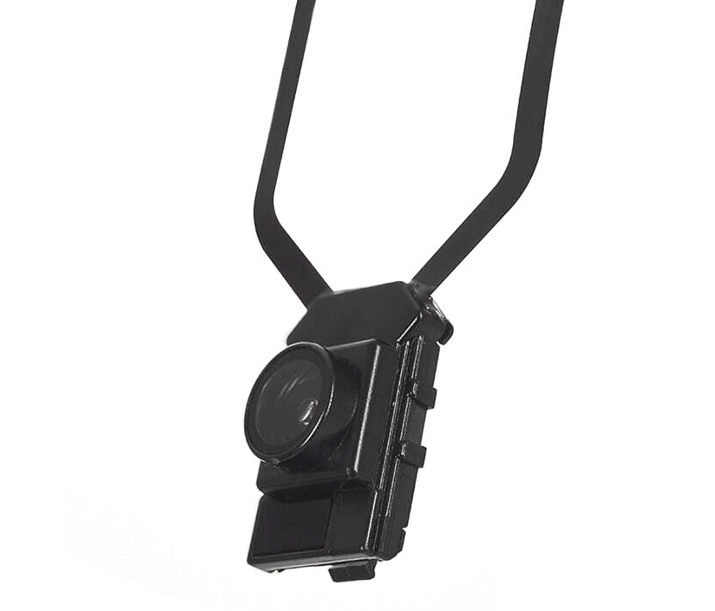 Close-up of Dr. Kim 4K headlamp camera lens module with integrated autofocus system
