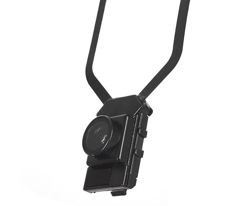 Close-up of Dr. Kim 4K headlamp camera lens module with integrated autofocus system
