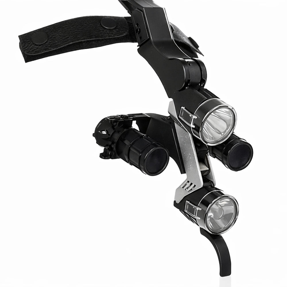 Dr. Kim Microscopic Loupe 4.0x KIM-8 mounted on compatible headlamp system
