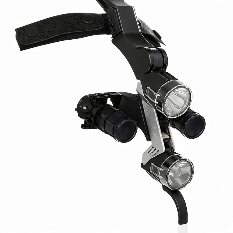 Dr. Kim Microscopic Loupe 4.0x KIM-8 mounted on compatible headlamp system