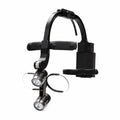 Dr. Kim Panoramic Loupe +3.0 KIM-4 with KIMS-BK headlamp mounted