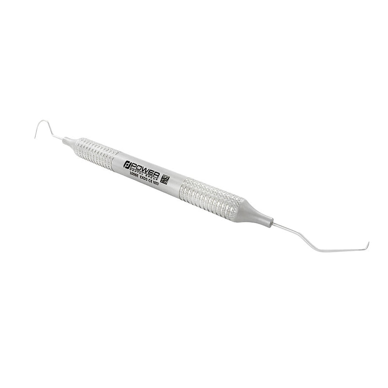 Stainless steel dental explorer EXD 5 used for diagnostic examination and surface assessment