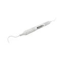EXD 5 dental explorer showing ergonomic 6EZ handle with diamond knurling for enhanced control