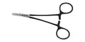 Alternate view of the two-tone black-and-silver Halsey needle holder, 13 cm, SKU 5512B