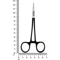 Halsey Black Edition needle holder, 13 cm, pictured alongside a ruler for scale, SKU 5512B