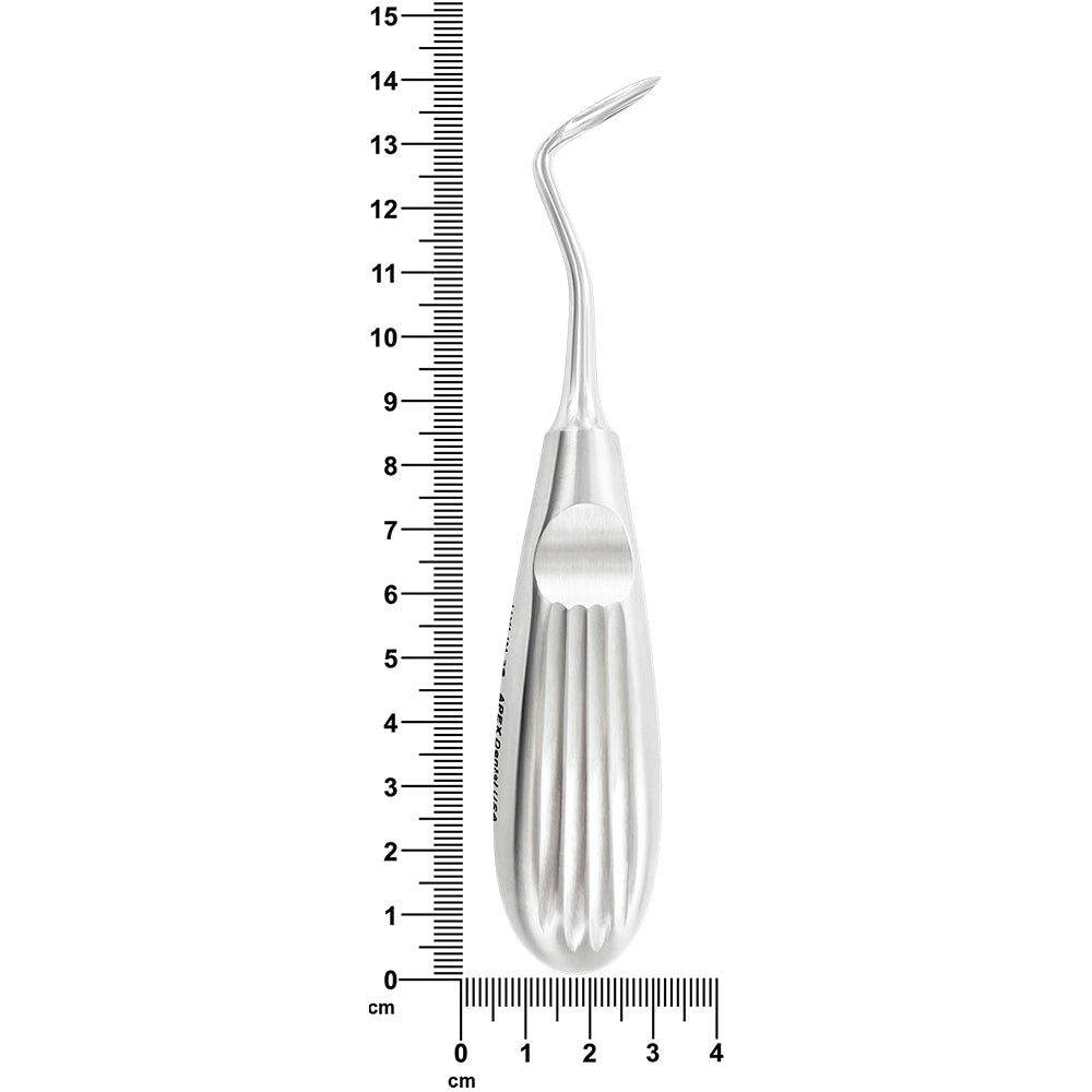 Hylin left 3 mm elevator with 5.5 in (14 cm) overall length measurement