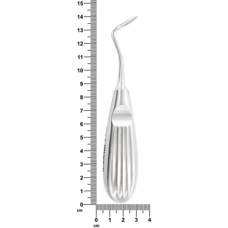 Hylin left 3 mm elevator with 5.5 in (14 cm) overall length measurement
