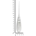 Hylin straight 2.2 mm long-working-end elevator with 6.5 in (16.5 cm) overall length measurement