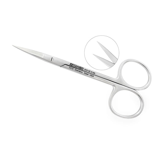 Iris straight scissors, 4.5 in (11.5 cm), for fine soft-tissue cutting, SKU 5919