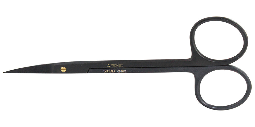 Iris Super Cut Suture Scissors – Straight, 4.5 in (11.5 cm) – Black Titanium