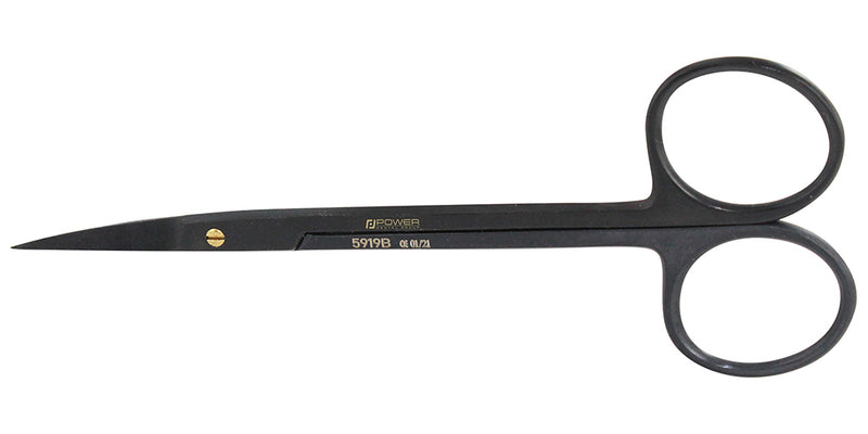 Iris Super Cut Suture Scissors – Straight, 4.5 in (11.5 cm) – Black Titanium